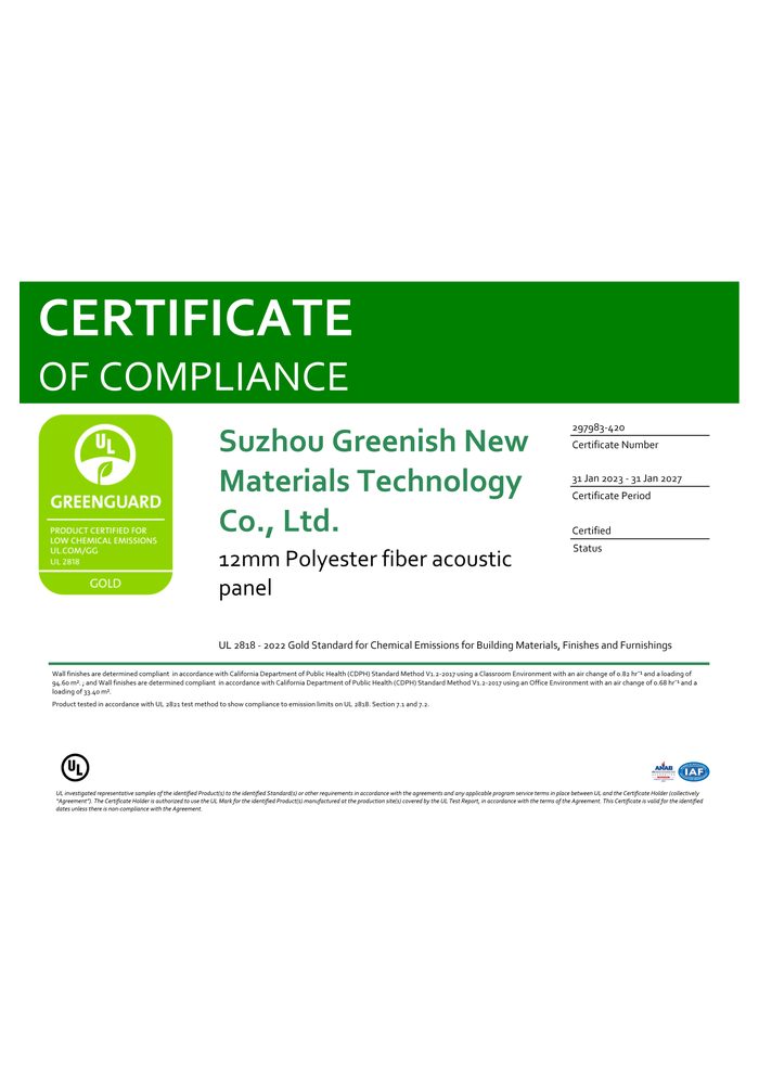GREENGUARD Gold · 12 mm