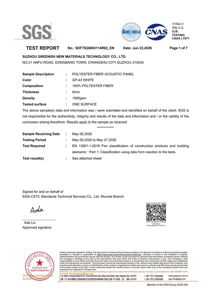 Test report SDFTS26003114R02