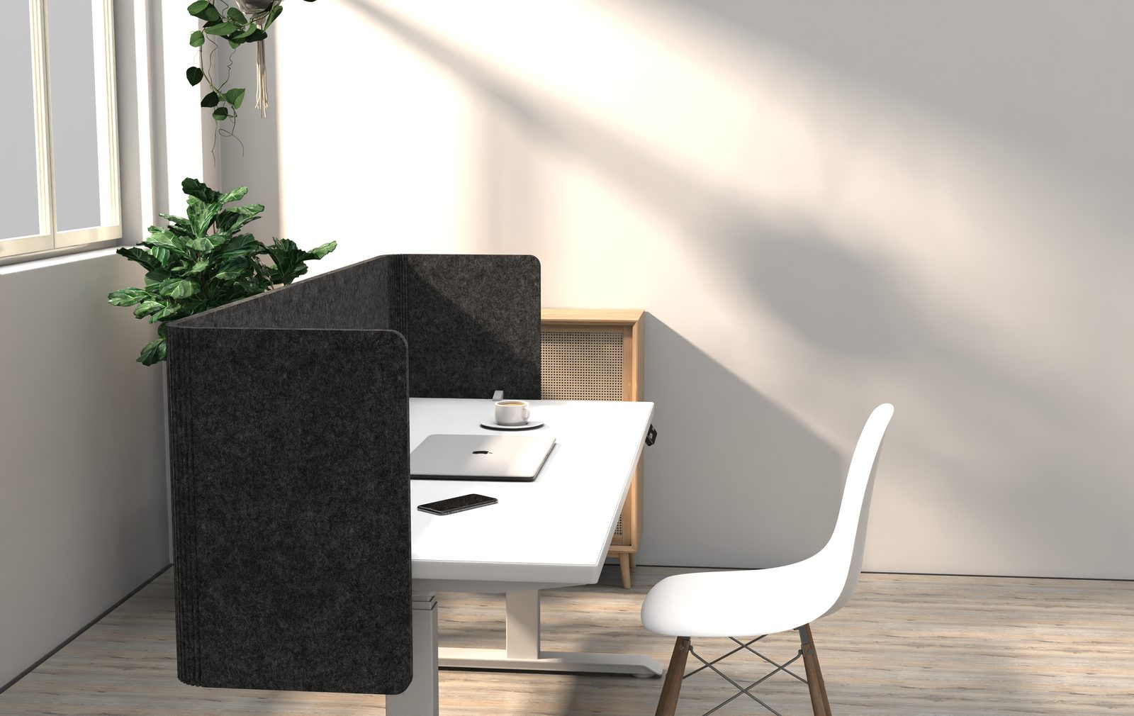 Focus corner in an open office